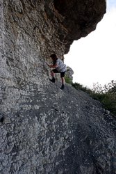 Alles ohne Helm: Tania am Aufschluss Alles ohne Helm: Tania am Aufschluss