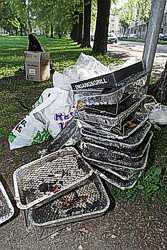 Einweggrills am Tag danach