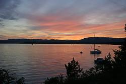 Abendd&auml;mmerung am Oslofjord
