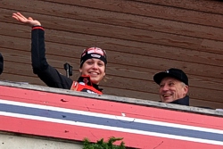 Siegerin Magdalena Neuner bei Harald Siegerin Magdalena Neuner bei Harald