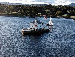 Ein gutes Restaurant im Oslofjord