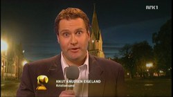 Knut Knudsen Eigeland übermittelt die Punkte aus Südnorwegen Knut Knudsen Eigeland übermittelt die Punkte aus Südnorwegen