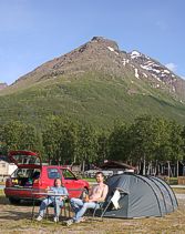 Campinggl&uuml;ck am Ramfjord bei Troms&oslash;