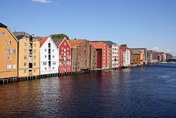 Pfahlbauten in Trondheim