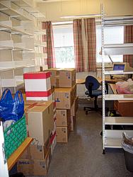 Gut verpackt: Tanias B&uuml;rokrempel