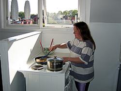 In der K&uuml;che: Fisch in der Pfanne